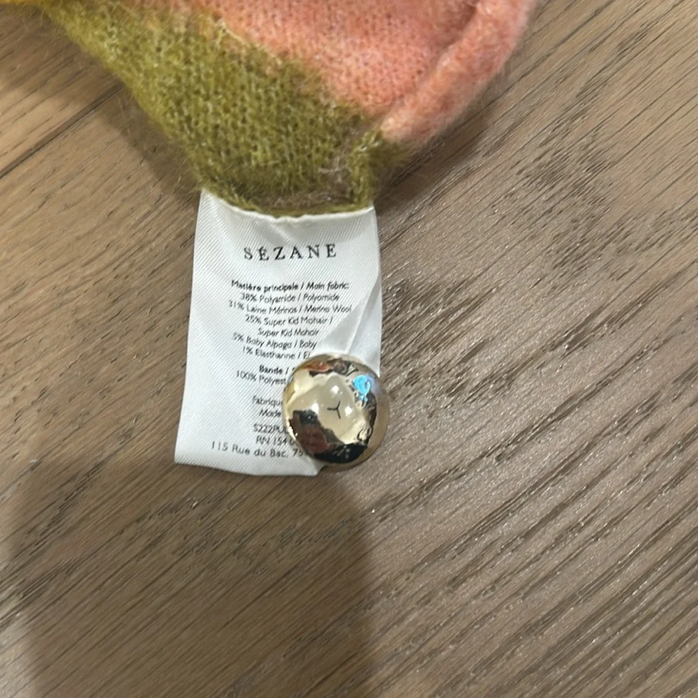 Sezane Sweater Abstract Multi Color - Picture 4 of 4